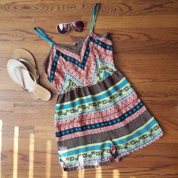 She's Cool Other - 🛑PRICE DROP🛑She's Cool Multicolor Strappy Romper